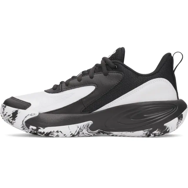 Under Armour Boy's Lockdown 8 (GS) Άσπρο - Μαύρο 6009398-001 (Under Armour) 3