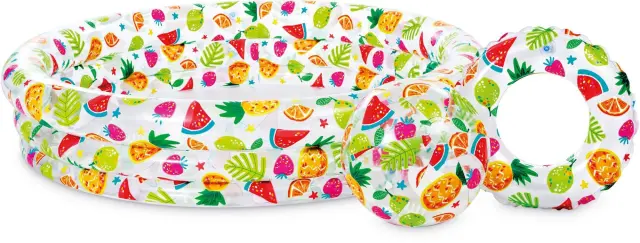 Intex Πισίνα Pineapple Splash Set Pool 132x28cm