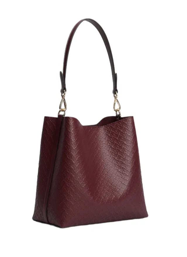Tommy Hilfiger γυναικεία τσάντα ώμου με ανάγλυφο σχέδιο AW0AW19000-2 - OS 2