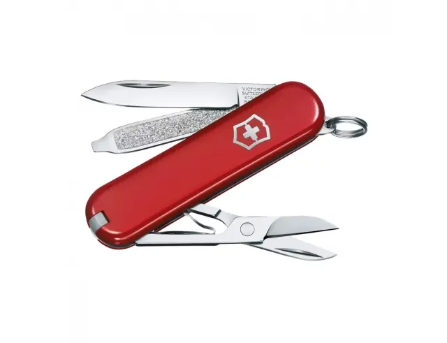 Ελβετικός Σουγιάς Victorinox Classic SD με 7 λειτουργίες και μήκος 5.8cm - Red0.6223.G