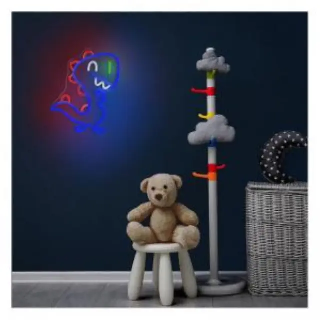 Neon Plexi Forever Light FLNJ01 BABY DINO (USB, On/Off & Dimmer) Πολύχρωμο N64432 3