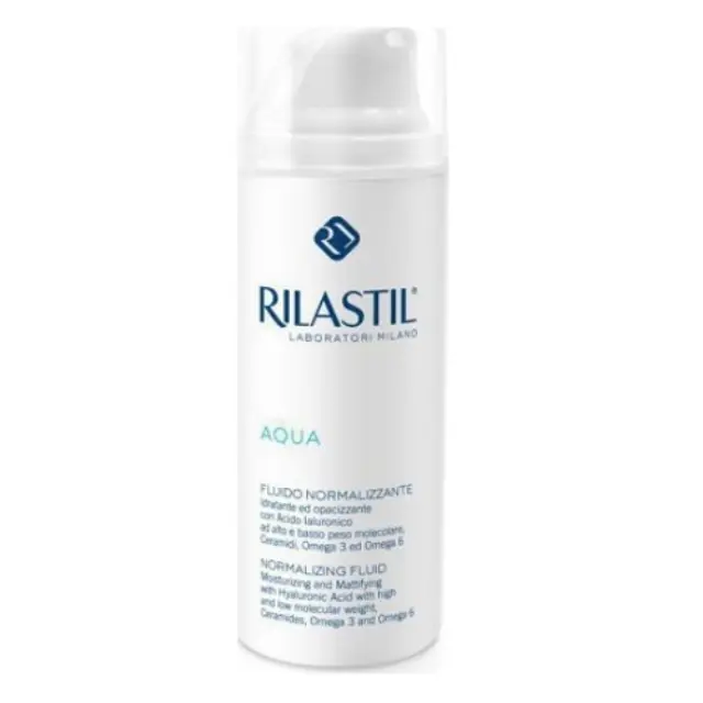 Rilastil Aqua Normalizing Fluid Κρεμογαλάκτωμα Προσώπου για μικτές επιδερμίδες με ατέλειες 50ml