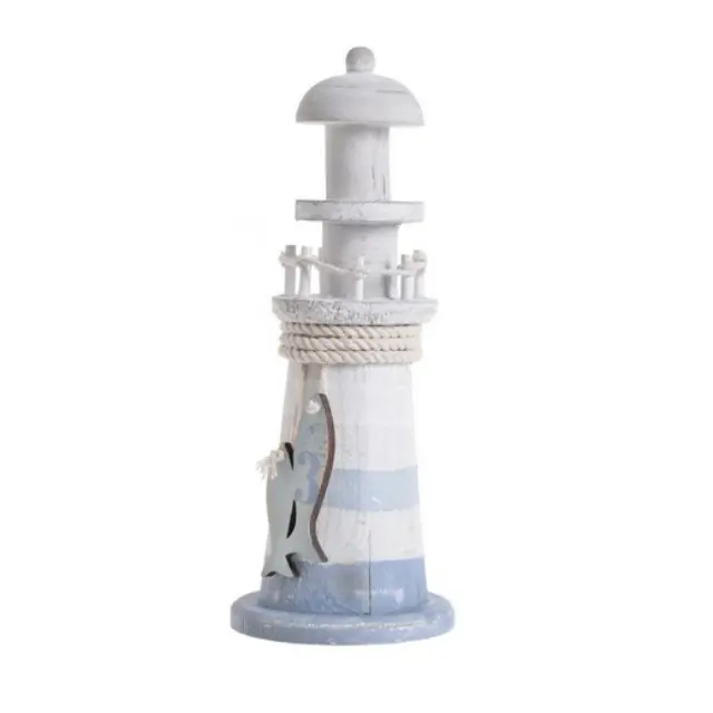 Φάρος διακοσμητικός ξύλινος 22x8,5cm