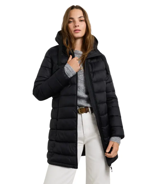 Pepe Jeans - Γυναικείο Μακρύ Μπουφάν Lia Long PL4024499-999 Μαύρο 2