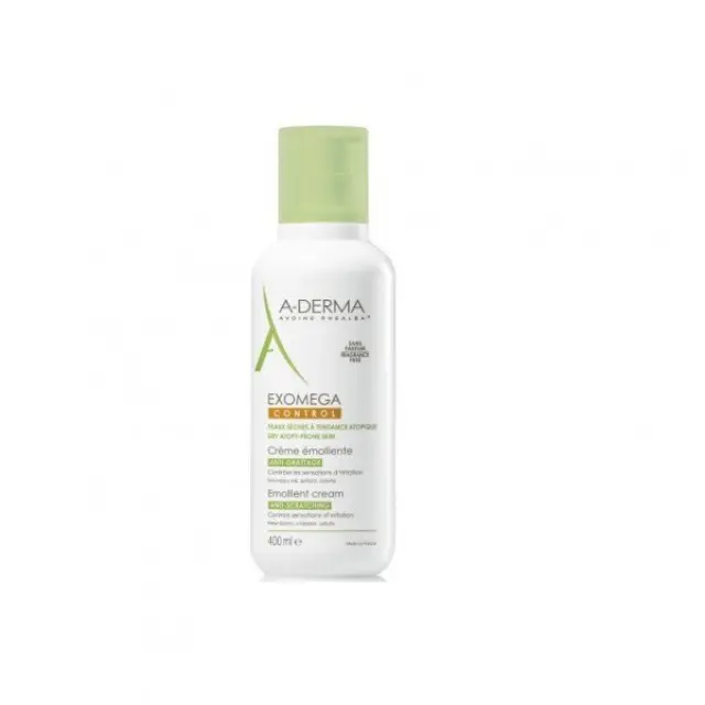 A-Derma Exomega Control Emollient Cream Μαλακτική Κρέμα Προσώπου/Σώματος για το Ατοπικό Δέρμα, 400ml