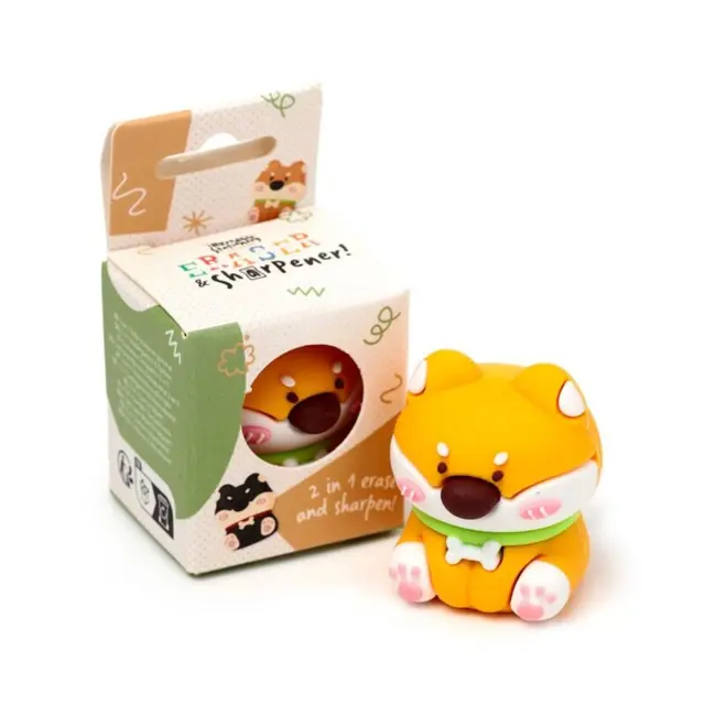 Puckator Γόμα & Ξύστρα 2 σε 1: Cute Doggy (in a mini Box)