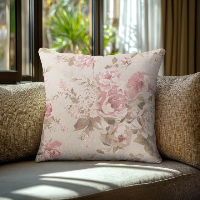Beauty Home Μαξιλαροθήκη ΚΛΑΣΙΚΟ ΦΛΟΡΑΛ ΜΠΕΖ 40 x 40 cm 2