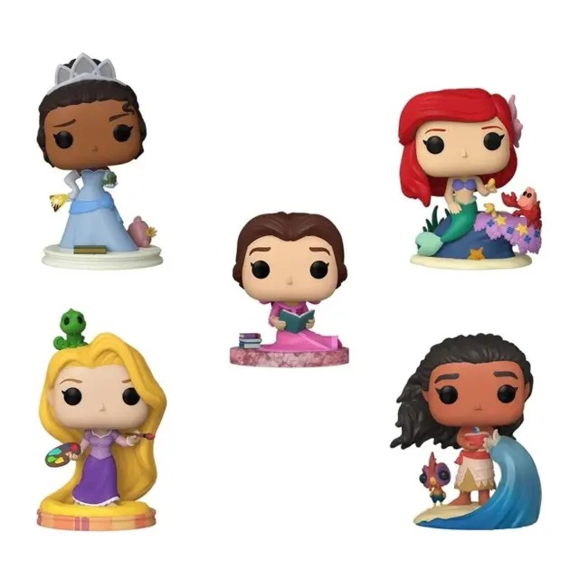 Φιγούρες Funko Pop! Movies: Disney - Ultimate Princess - Ariel, Tiana, Belle, Rapunzel, Moana 5τμχ 3