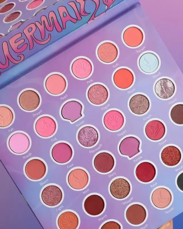 Febble Παλέτα Σκιών Ματιών 32 Χρωμάτων Mermaid Eyeshadows Palette 2