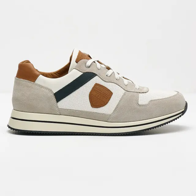 Mephisto Sneakers Ανδρικό ύφασμα/δέρμα Nubuck Άσπρο MEP/GREG STONE