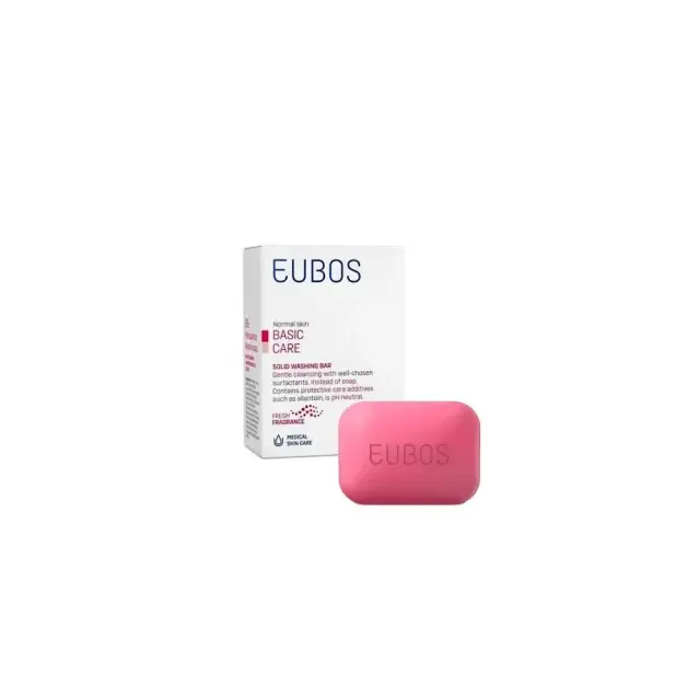 Eubos Βasic Care Solid Washing Bar Red Στερεή Πλακά Καθαρισμού Προσώπου & Σώματος, 125g