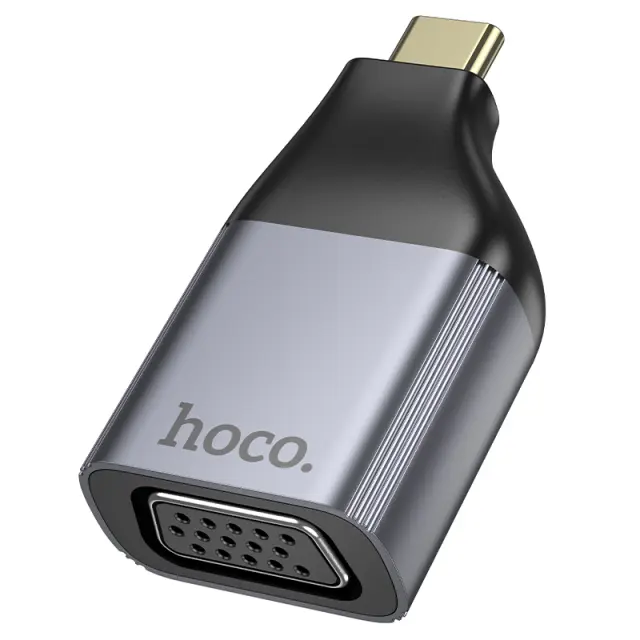 Αντάπτορας Hoco UA34 USB-C σε VGA 2k Γκρι