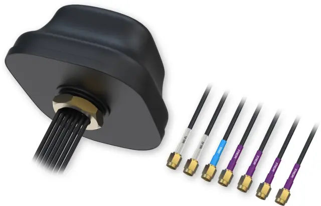 Teltonika 5G/GPS/Wi-Fi combo roof antenna, 3m