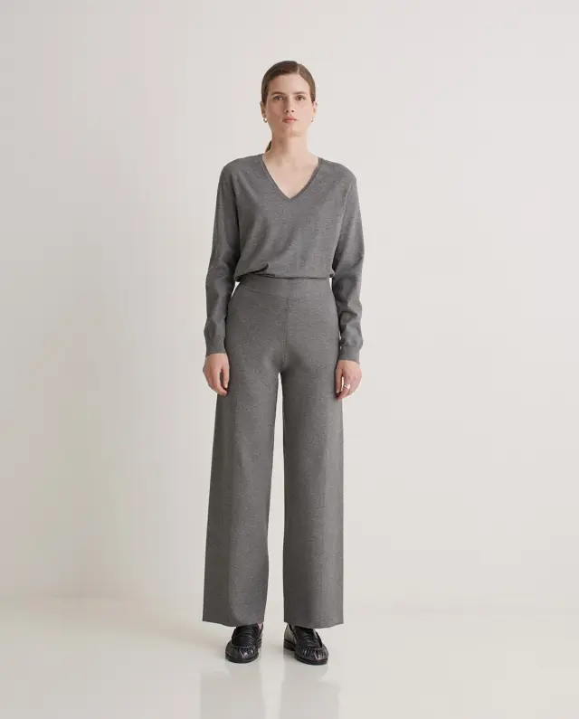 YERSE REGULAR-FIT TROUSER (43511-GREY) - M