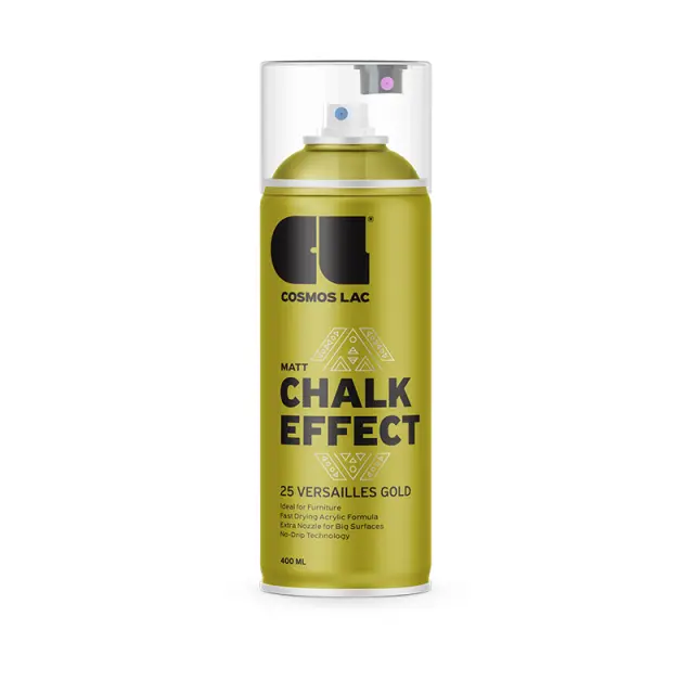 Σπρέι εφέ κιμωλίας Spray Chalk Effect Cosmos Lac 400ml, Versailles Gold N25