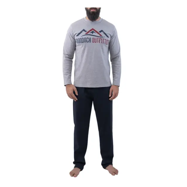FMS Ανδρική Πυτζάμα Outfitter, Χρώμα Γκρι