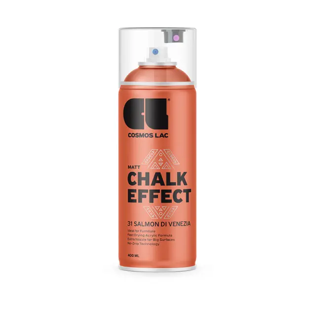 Σπρέι εφέ κιμωλίας Spray Chalk Effect Cosmos Lac 400ml, Salmon di Venezia N31