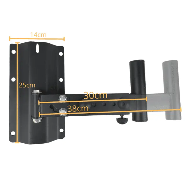 DNA BOX WALL speaker wall stand set of 2 pcs black stable durable up to 30 kg 2