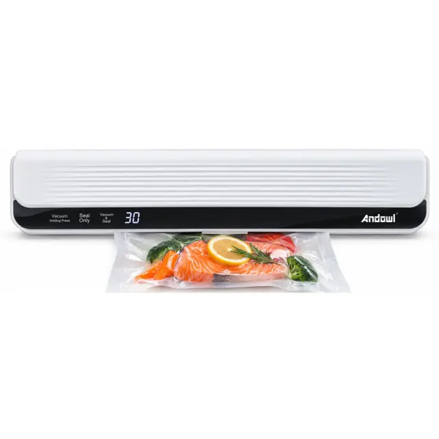Andowl Αυτόματη Συσκευή Σφράγισης Τροφίμων Vacuum 90W με Αναρρόφηση Αέρα Q-Z500 - Automatic Food Vacuum Sealer Machine 0751256 2
