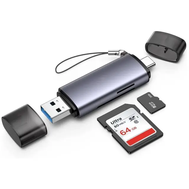Tech-Protect® Ultraboost Card Reader USB 3.0 Type-C για SD/microSD- Gray 2