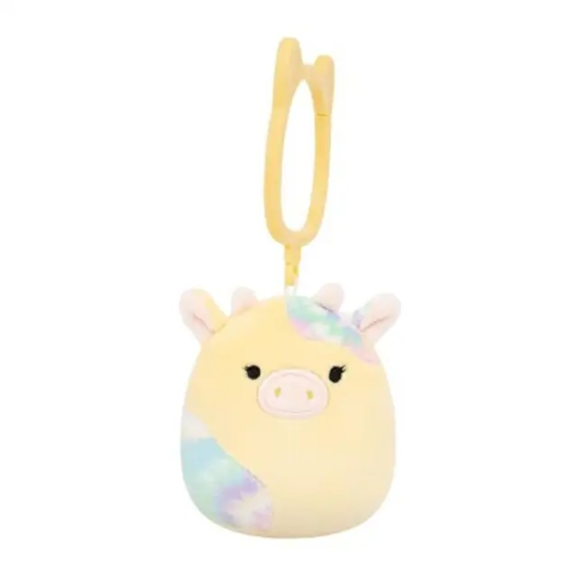 Λούτρινο Squishmallows Μπρελόκ 9 εκ. Rina the Yellow Cow - JWSQ0618-B