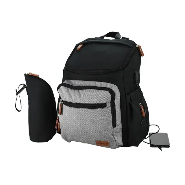 Τσάντα Αλλαξιέρα Πλάτης Bebe Stars με USB Moon Grey 590-189