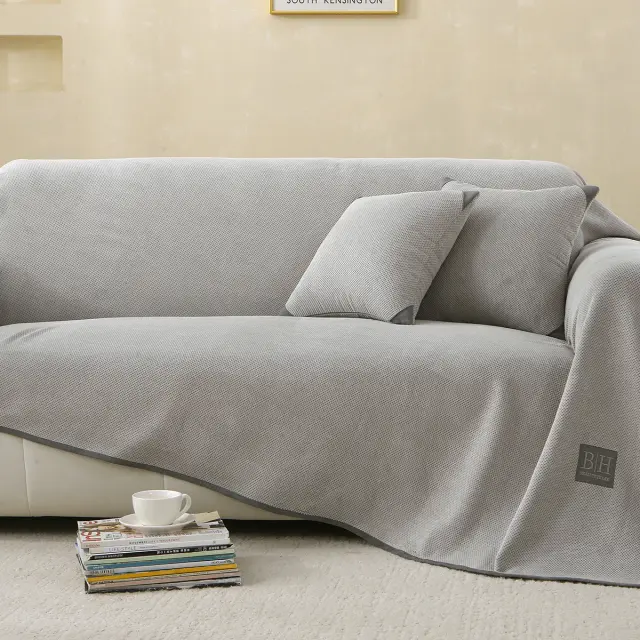 Ριχτάρια Σετ 2 Τεμ 180x250-180x300 Beauty Home Artistic Art 8115 Γκρι Microvelour 2