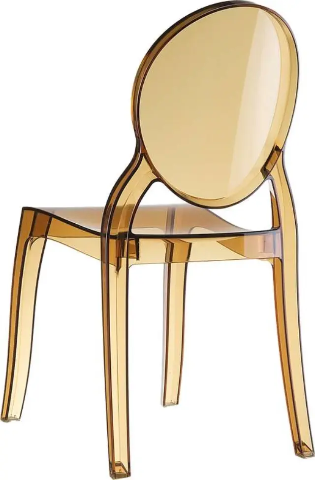 Καρέκλα Στοιβαζόμενη ELIZABETH Amber Ακρυλικό 47x50x90cm 2