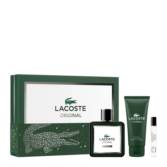 Lacoste Original Parfum Ανδρικό Αρωματικό Σετ: Parfum 100ml + 7,5ml + Shower Gel 100ml