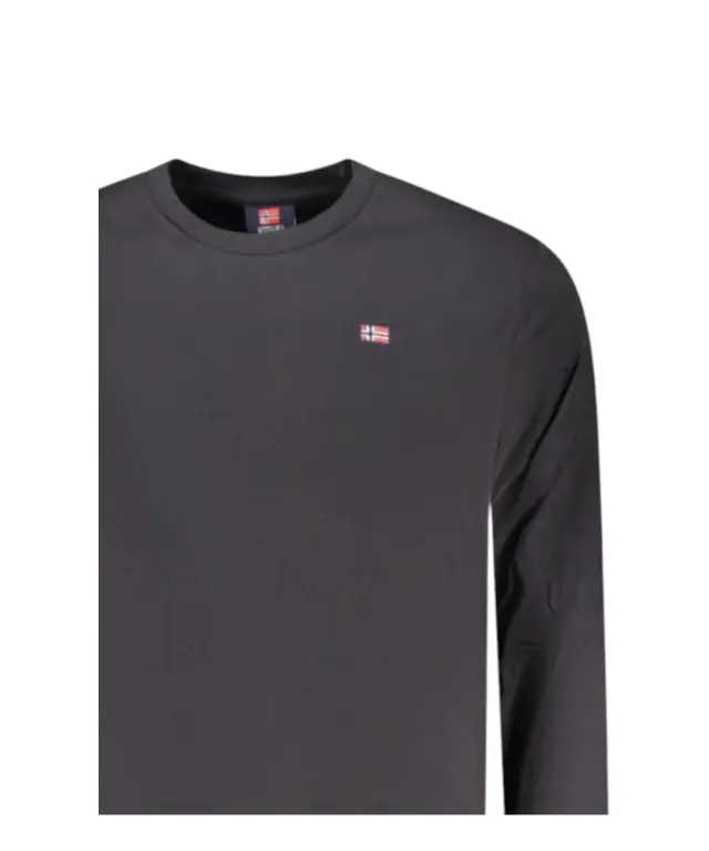 Norway Nautical School - Ανδρικό T-shirt Μακρυμάνικο 856072-BLACK Μαύρο 3