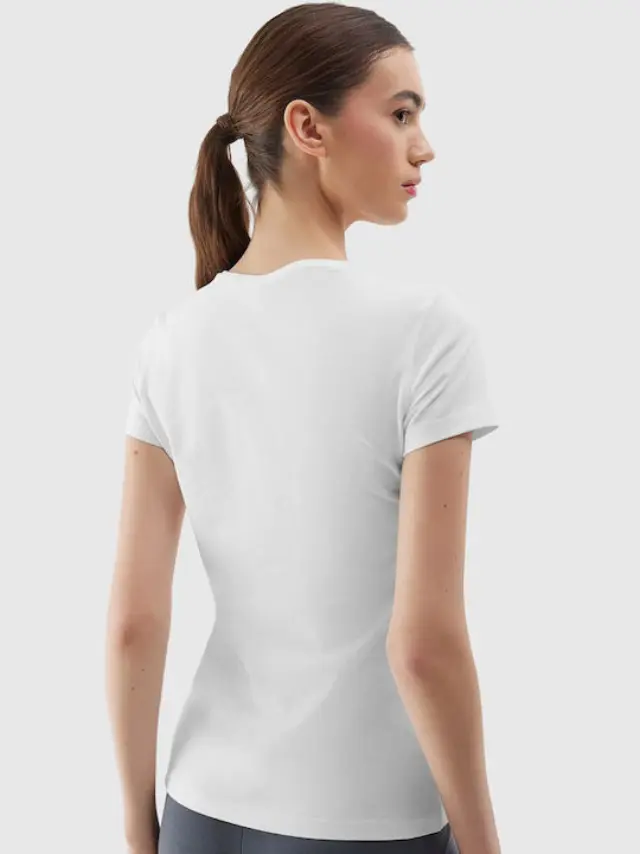 4F White T-shirt 4FWSS24TTSHF1161-10S - XL 2