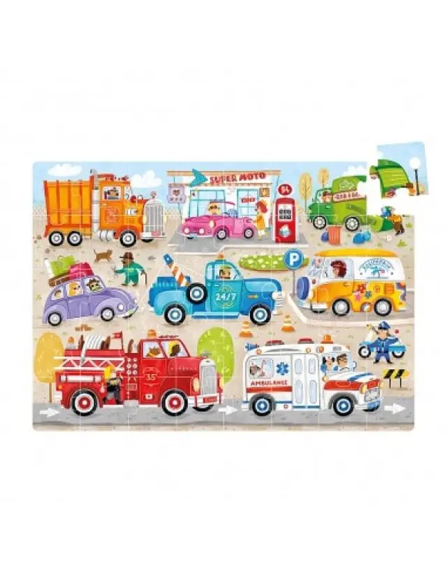 Παιδικό Παζλ Banana Panda Moto Jumbo Puzzle Cars 3+ ΠΟΛΥΧΡΩΜΟ - One Size 3