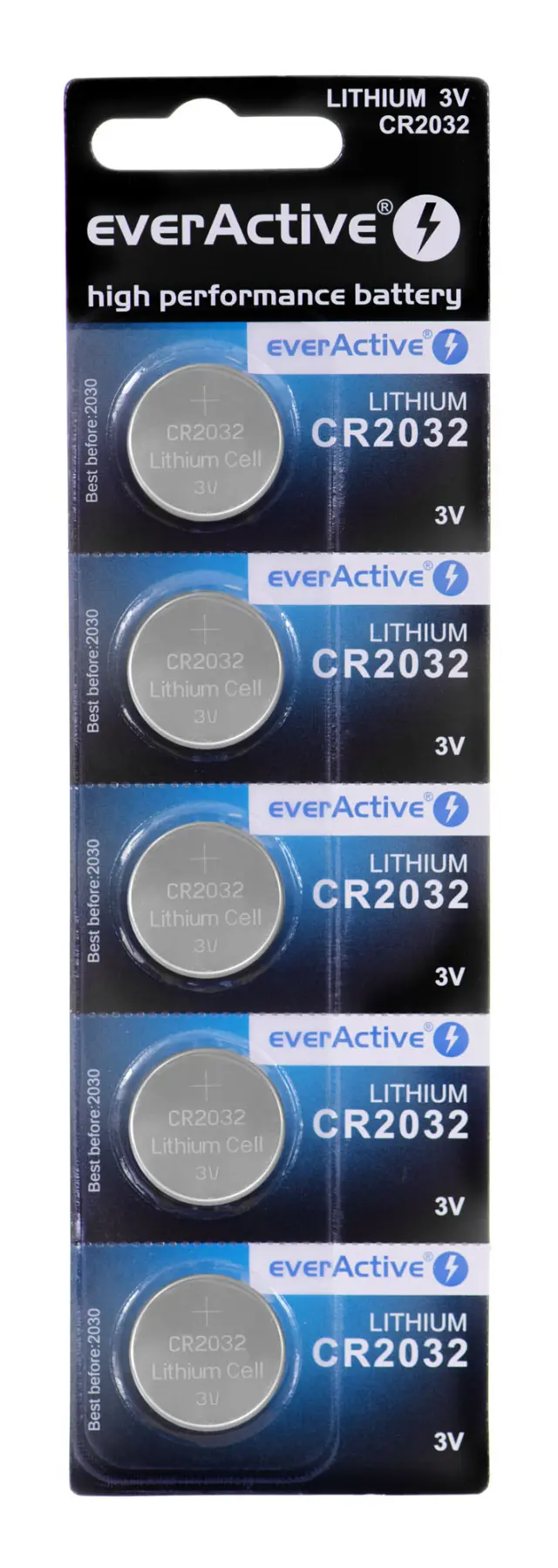 EVERACTIVE Lithium CR2032 3V μπαταρίες λιθίου ρολογιών 5 τμχ