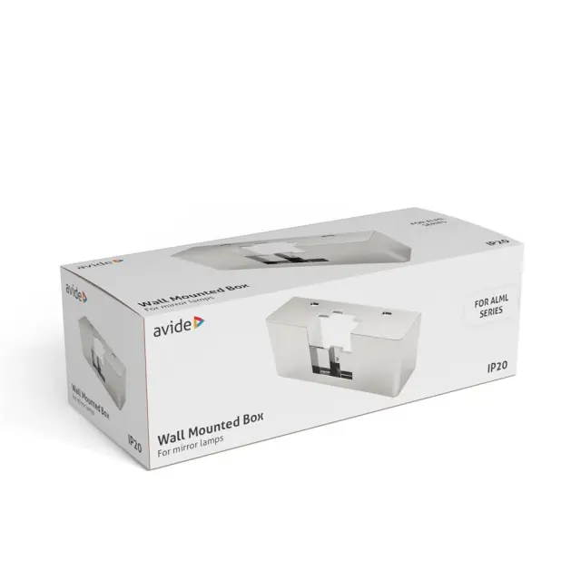 Avide LED Κουτί Τοποθέτησης Λαμπτήρων Καθρέφτη Chrome 15.001.2091 2