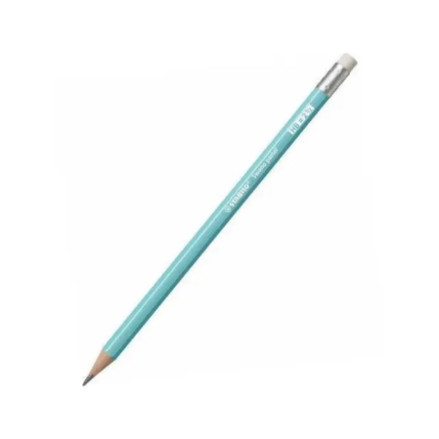 Stabilo Μολύβι Swano Pastel Γαλάζιο με Γόμα 4908/06