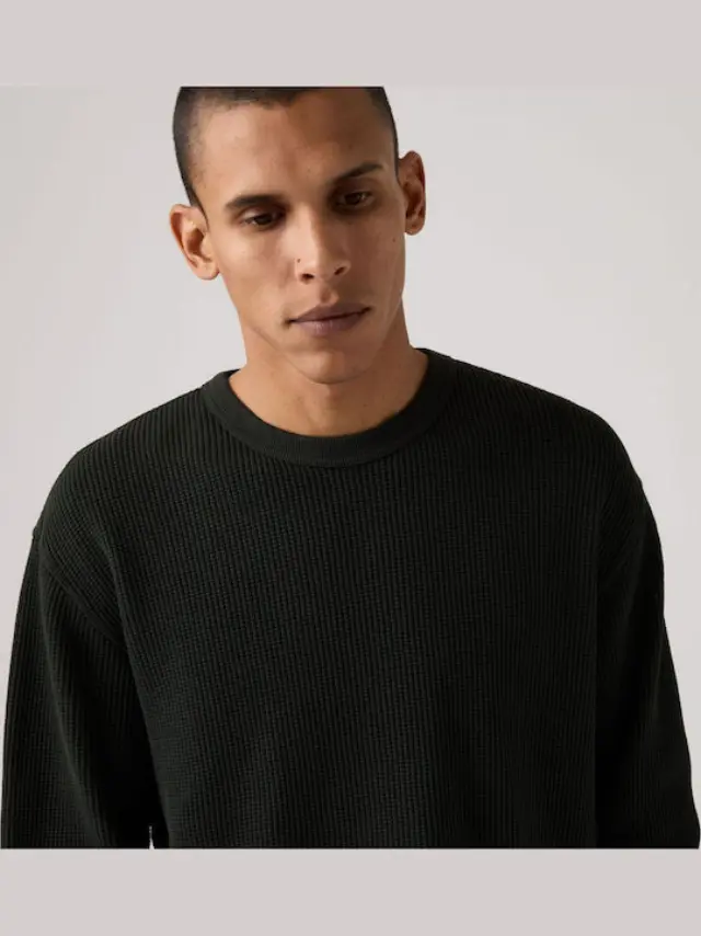 RT LS RLX THERMAL TEE BLACKS - RT LS RLX THERMAL TEE MINERAL BLACK GARMENT DYE MINERAL BLACK Mineral Black 2
