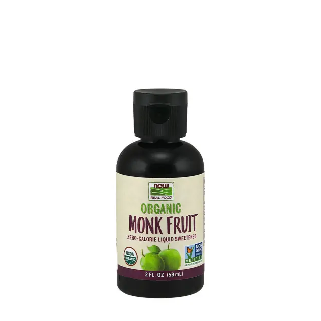 Now Foods Organic Liquid Monk Fruit Unflavored, 59 ml