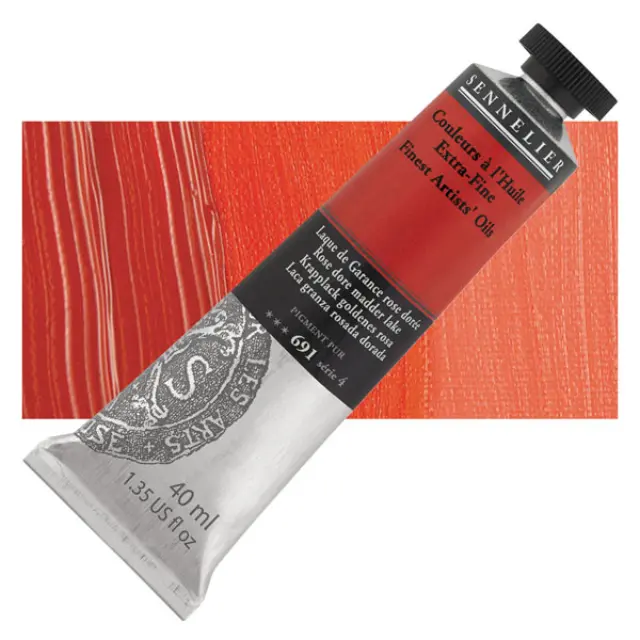 Sennelier Λάδι Finest Artists Oil 691 Rose dore Madder Lake - 40ml
