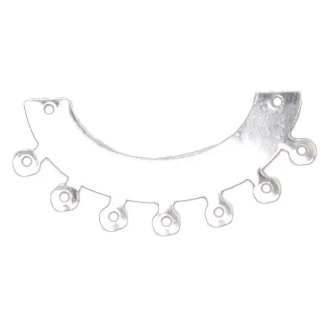 Γέφυρα Σύνδεσμος Μενταγιόν με 7 Κρίκους - 35mm - Silver Plated - 12τεμ