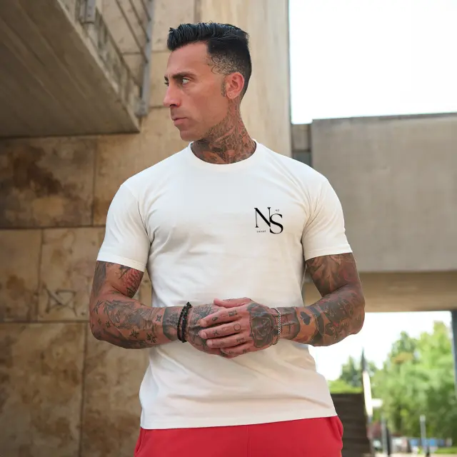 T-shirt Noshame® Off-white με τύπωμα - 142546 - XXL