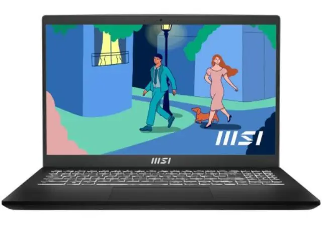 MSI Laptop Modern 15 B7M 15.6 FHD IPS R5-7430U/16GB/512GB SSD/Win 11 Home/2Y/Classic Black