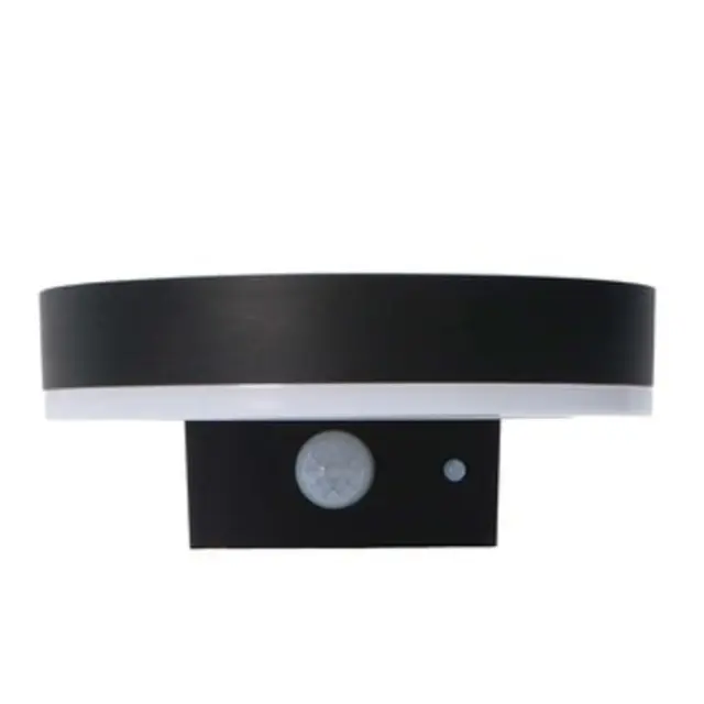 Outdoor Solar Light - wall light - Marseille 6W 600lm 2700K IP44 - Sensor - Black
