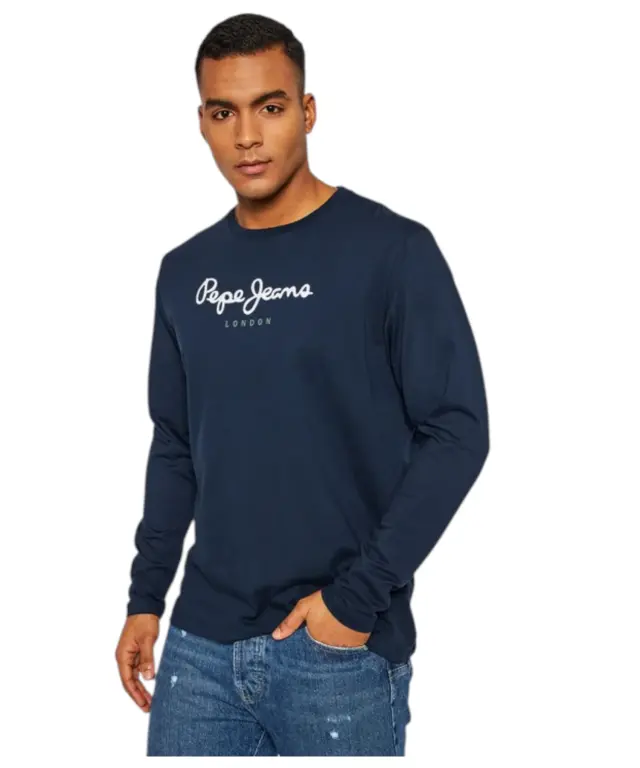 Pepe Jeans - Ανδρική Μπλούζα Μακρυμάνικη Eggo PM508209-595 Μπλε 3