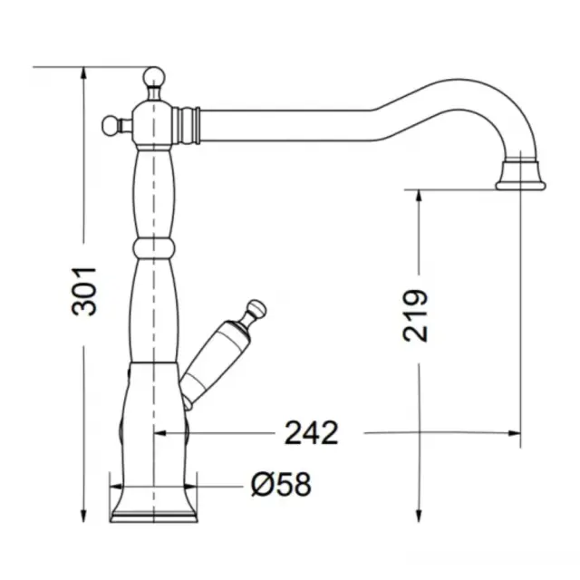 Μπαταρία νεροχύτη OXFORD 6382-100 3