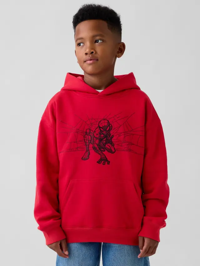 Marvel VintageSoft Relaxed Φούτερ Modern red