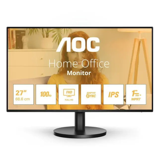 AOC 27B3HA2 FHD IPS Monitor 27'' 100 Hz with speakers (AOC27B3HA2) AOC MONITORS