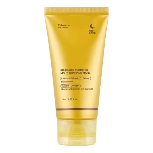 Medicube Kojic Turmeric Night Wrapping Mask 75ml- Μάσκα νυκτός με kojic acid και ρετινόλη 75ml