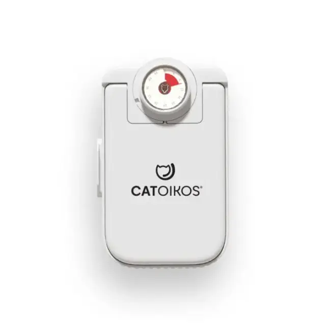 CATOIKOS AUTOMATIC FEEDER 2PCS (2 τεμάχια) w STAIN.STEEL BOWL+ ICE PACK, MATERIAL ABS 2