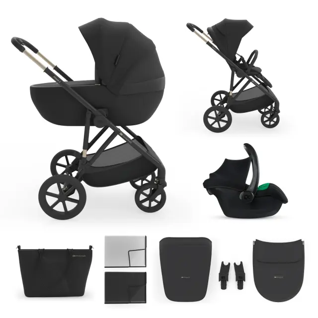 Kinderkraft Prime 3 Πολυκαρότσι 3 σε 1 Venezian Black