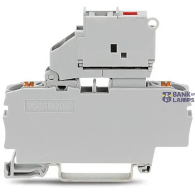2202-1611/1000-541 2-conductor fuse terminal block; with pivoting fuse holder; with end plate